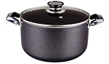 Imperial 8.5 Quart Stockpot With Glass Lid, Hammertone