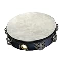 Remo Pretuned Tambourine - 8 Set Jingles Black (TA521070)