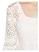 CA Fashion Women's Twinset Square Neck 3/4 Sleeve Lace Dress Lining Include