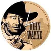 John Wayne 12 Glass Wall Clock