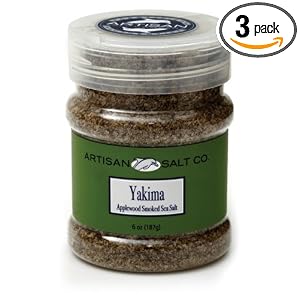 Artisan Salt Co. Yakima Applewood Smoked Sea Salt, 6 Ounce Jars (Pack of 3) by Artisan Salt Co.