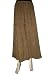 Brown Long Skirt Spring Summer Fashion New Boho Bellydance Indian Clothing 36"