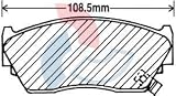 Beck Arnley 088-1422M Axxis Metal Master Brake Pads