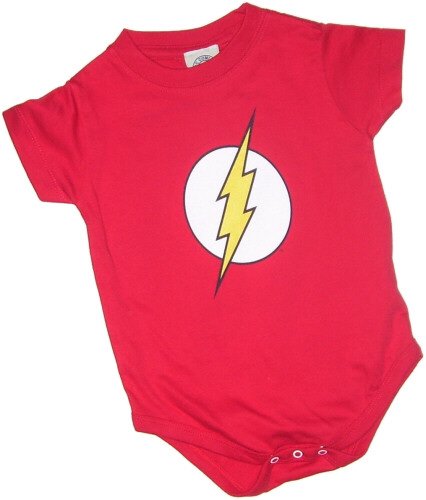 The Flash Logo Infant One-Piece Snapsuit, 24 Months