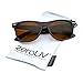zeroUV - Blue Blocking Driving Horn Rimmed Sunglasses Amber Tinted Lens