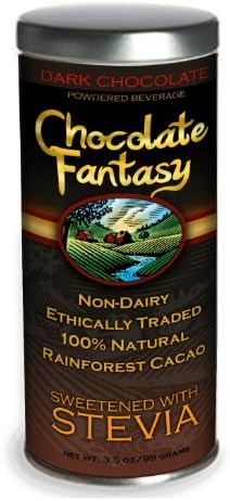 Chocolate Fantasy All Natural Stevia Sweetened, Sugar Free Cocoa. Great for baking, desserts and Delicious Chocolate Milk.