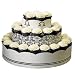 Love Bird Damask Wedding Cupcake Tower Kit