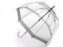 New Frame! Clear Dome Fulton Umbrella Silver