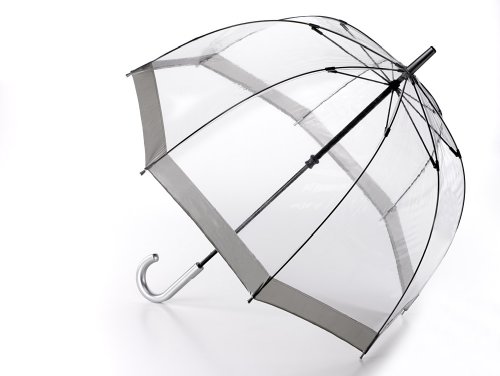 Fulton Birdcage Clear Dome Umbrella Silver - New Frame!
