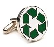 Recycle Symbol Cufflinks - Famous Signs Themed Formal Wear - Cufflinks