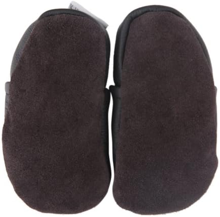 Kidzuu Soft Sole Baby Infant Leather Crib Shoes Black Beige Dog