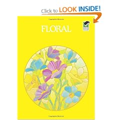 Floral Stained Glass Pattern Book (Picture Archives)