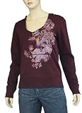 Lucky Brand Jeans Women's Heavenly Dragon V-Neck Hoodie... Lucky Brand Jeans Women's Heavenly Dragon V-Neck Hoodie...