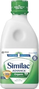 Similac Organic Infant Formula with Iron, Ready to Feed, 32-Fluid Ounces (Pack of 6)