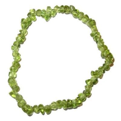 Single Strand Stretch Chip Bracelet - Peridot