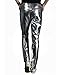 CIC Collection Men 's Metallic Shiny Jeans Silver Disco Pants,Silver,US 28 Tag size M