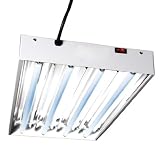 T5 2FT 4 Tube High Output Fluorescent Grow Light (bulbs included)