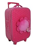 Kid's Luggage, Rolling Upright Suitcase. 11"1/2 x 16" x 6 1/2". Chip Chip Collection.