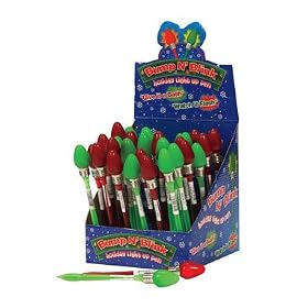 36 each: Dm Merchandising Holiday Light Up Bump N Blink Pen With Display (YT-BLPEN) by Dm Merchandising, Inc