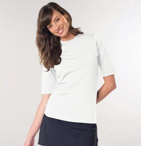 UPF Sun Shop Women's 50 Jordon Tee Plus 3XL White