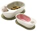WETNoz Zen Pill-Shaped 3-Cup Ceramic Pet Bowl, Sand