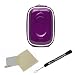 Carbon Fiber Purple Durable Slim Protective Storage Cover Cube Carrying Case with Internal Mesh Pocket with Carabiner clip for Canon Power-Shot A490 A495 A800 A1200 A2200 A3000 IS A3100 IS A3300 IS D10 ELPH 100 HS ELPH 300 HS ELPH 310 HS Point and Shoot Digital Camera + Includes Grey Silver 6 Inch Mini Tripod + Includes a Anti Glare Screen Protector