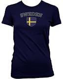 Sweden Flag Shield International Soccer Juniors T-shirt, Swedish National Pride Juniors Shirt