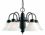 Design House 514455 Millbridge 5-Light Chandelier, 13.5-Inch by 22-Inch, Oil Rubbed Bronze