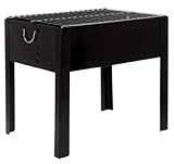 BBQ-Grill schwarz 36x24cm