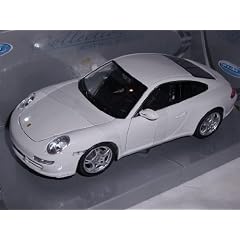 PORSCHE 911 997 COUPE WEISS 1/24 WELLY MODELLAUTO MODELL AUTO