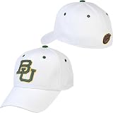 Baylor Bears White Fit Stretch Cap from Top of the World