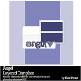 Digital Scrapbooking Templates - Angel Layered Template