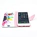 iPhone 6 Case,JanCalm [Kickstand] Pattern Premium PU Leather Wallet [Card Slots Cash Compartment] Flip Cover for Apple iPhone 6/6SIncluding - ONE Crystal Pen (Rainbow Flower)