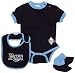 MLB Infant/Toddler Boys' Tampa Bay Devil Rays Onesie Bib & Bootie