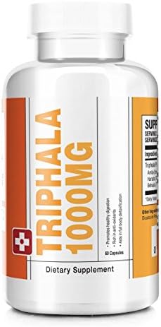 Rated Vitamins Triphala Premium Detox Cleanse & Diet and Weight Loss Supplement - 1000mg 240 Capsules