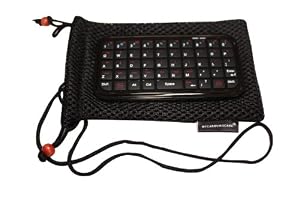 MYCARRYINGCASE Mini Bluetooth Keyboard with Soft Pouch - Black (for PS3, MAC, iPhone, iPad, iPod Touch iOS 4.0 or firmware above)