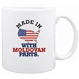 New  Made In U.S.A. , ... With Moldovan Parts  Moldova Mug Country
