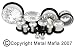 CLEAR GEM PRESSED SET SINGLE FLARE PLUG TUNNEL PSFGCL6 -6G