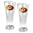 Washington Redskins 2pc 19oz Pilsner Glass Set NFL Football