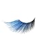 Blue/Black Extra Long Eyelashes (As Shown;One Size)
