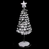 Black & White Metal Christmas Tree Medium