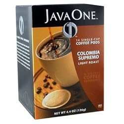 Java One Colombian 100% Coffee, 14-Count Pods (Pack of 6)