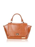 Carla Belotti Bolso asa de mano Handbag Light Brown Camie (Marrón Claro)