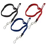 GBC BadgeMates Breakaway Lanyards with Swivel Hook, Assorted, 5 per Pack (3747213)
