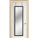 Mirrotek DM1448BK Over The Door Mirror, Black