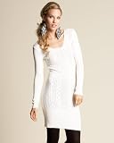Pointelle Sweater Dress  WINTER WHITE L