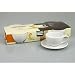 Konitz Coffee Bar Cappuccino 6-Ounce Cups and Saucers, Set of 4, White