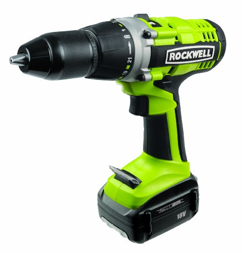 Rockwell RK2812K2 18-Volt Lithiumtech Lithium-Ion High Performance Cordless Drill