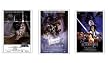 EPISODE IV V VI STAR WARS 3 MOVIE POSTERS SET of Classic Posters