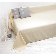 Tagesdecke Plaid Sofa�berwurf creme 210x280cm